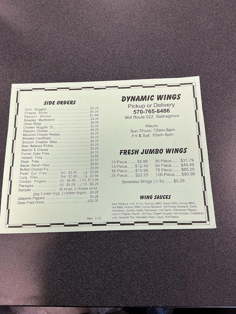 Dynamic Wings Food Trailer Kid's Fingers